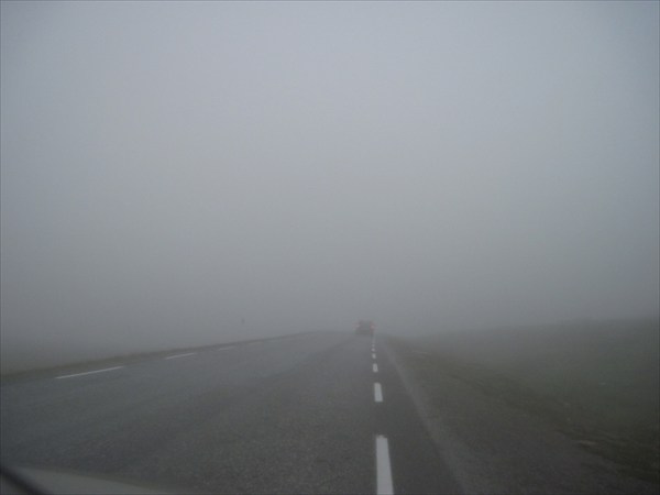 В таком тумане мы и ехали
